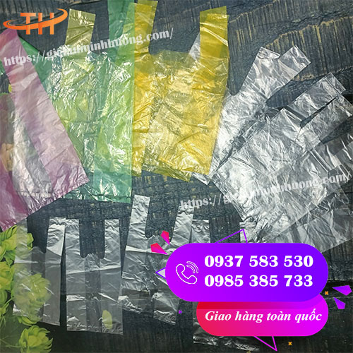 túi xốp 2 quai đủ màu giá rẻ freeship TPHCM