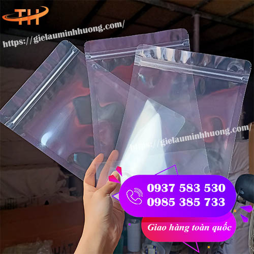 túi zip 2 mặt trong đựng đồ ăn vặt