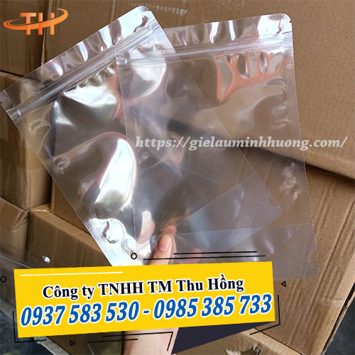 Túi zip 2 mặt trong suốt