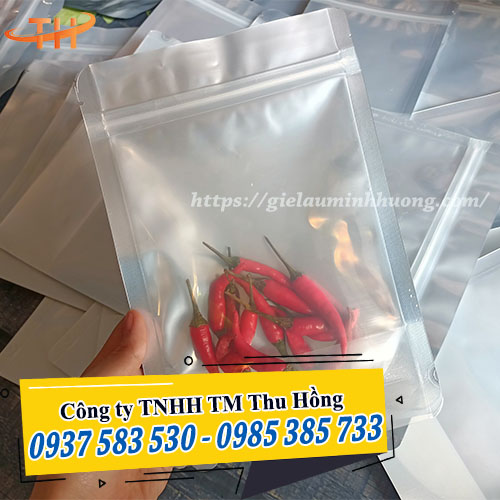 Túi zip bạc đáy đứng giá rẻ