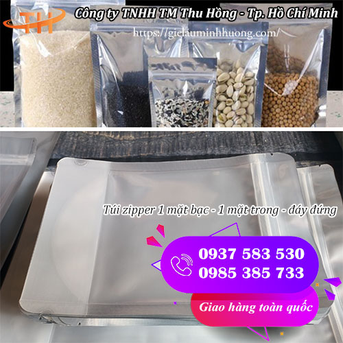 túi zipper 1 mặt trong 1 mặt bạc giá sỉ rẻ nhất tại Thu Hồng túi zipper 1 mặt trong 1 mặt bạc giá sỉ rẻ nhất tại Thu Hồng