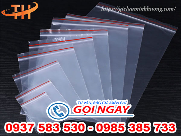 Túi zipper chỉ đỏ full size