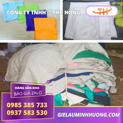 Vải lau công nghiệp cắt miếng nhiều size dễ dùng Vải lau công nghiệp cắt miếng nhiều size dễ dùng