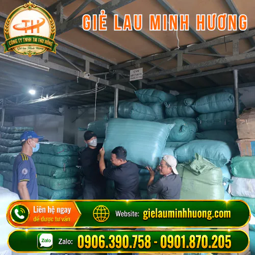 Vải lau may ghép đóng sẵn bao 50kg Vải lau công nghiệp may ghép bao 50kg