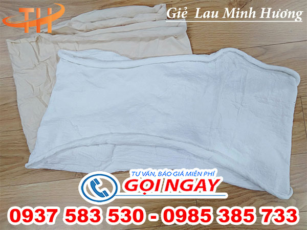 vải lau công nghiệp trắng trơn