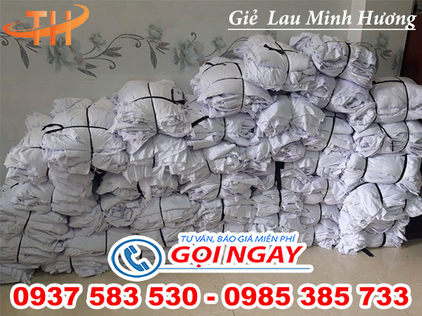 vải lau cotton trắng cân ký