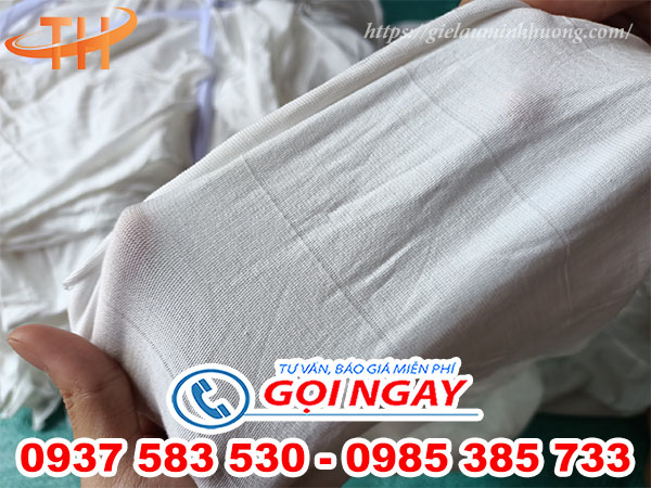 vải lau cotton trắng lọc sơn cân ký