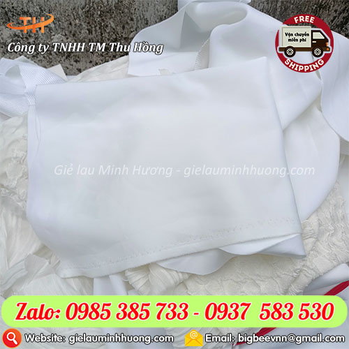 Vải lau không bụi trắng 100% poly Vải lau không bụi trắng 100% poly