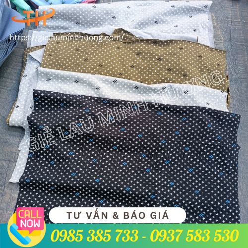 Vải lau màu 1 lớp chất liệu thun cotton 35 65 Vải lau màu 1 lớp chất liệu thun cotton 35 65