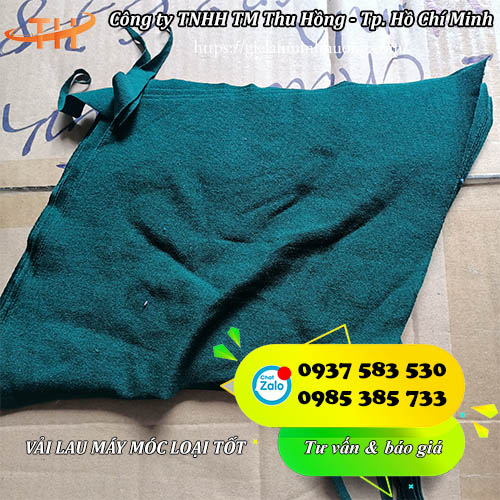 vải lau màu lau máy móc
