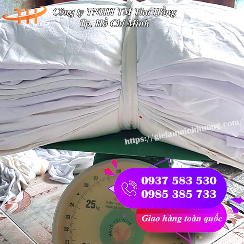 vải lau màu trắng 20-40cm lau siêu sạch bụi