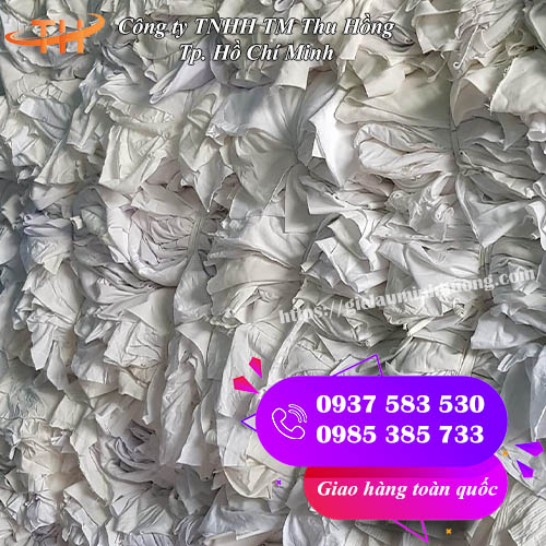 vải lau màu trắng 20-40cm Thu Hồng bán giá rẻ nhất