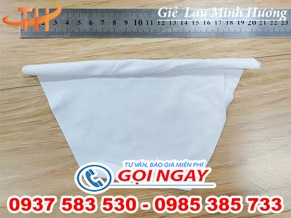 vải lau trắng size nhỏ thun cotton không bụi