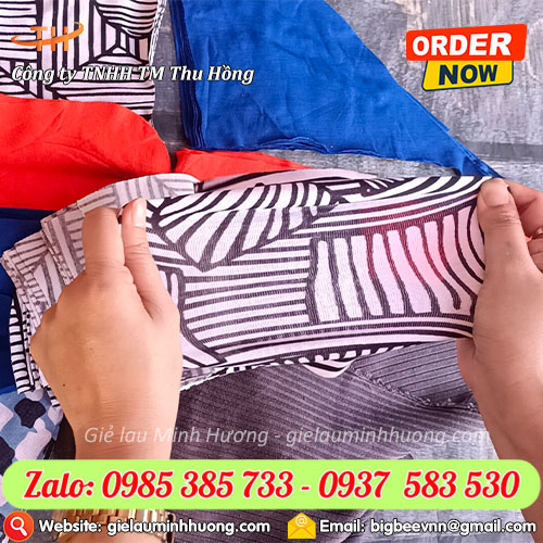 Vải lau miếng nhỏ thun cotton 35/65 mềm mại Vải lau miếng nhỏ thun cotton 35/65 mềm mại