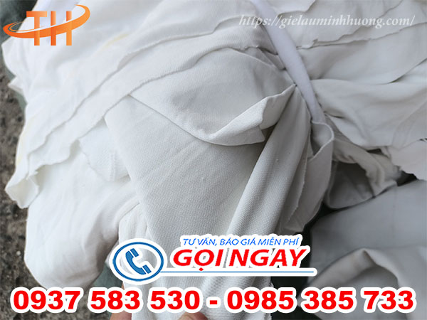 Vải lau nguyên miếng màu trắng