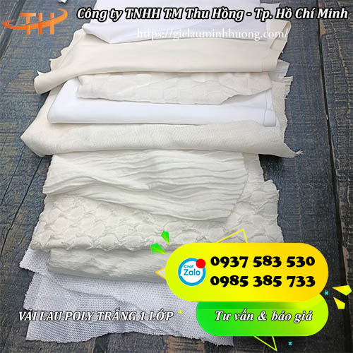vải lau poly trắng 1 lớp thấm hút nhanh vải lau poly trắng 1 lớp thấm hút nhanh