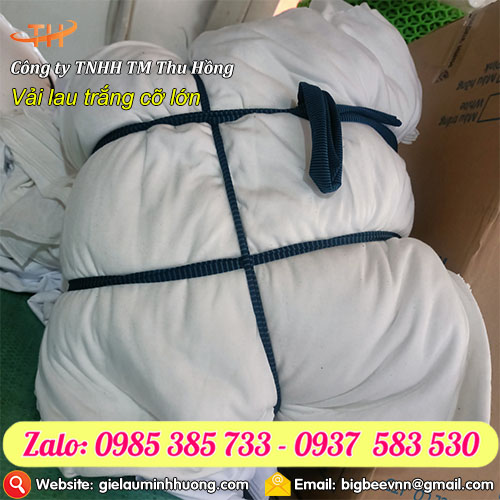 Vải lau trắng cỡ lớn bó 5kg Vải lau trắng cỡ lớn bó 5kg