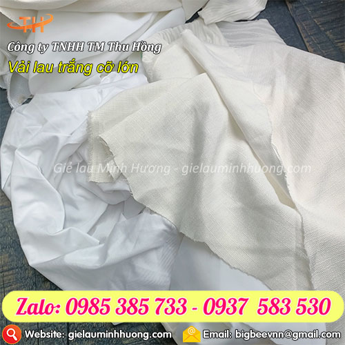 Vải lau trắng cỡ lớn lau siêu sạch siêu thấm hút Vải lau trắng cỡ lớn lau siêu sạch siêu thấm hút