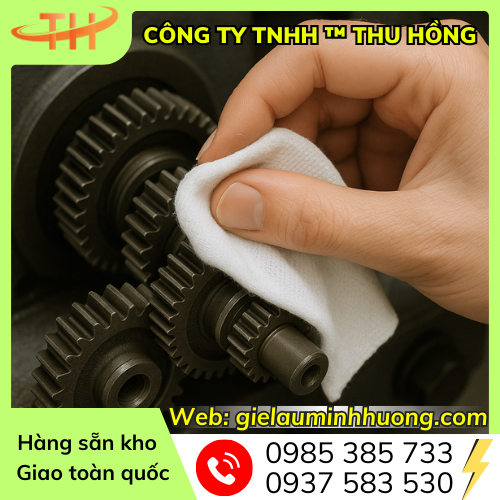 Vải lau trắng khổ nhỏ làm sạch sâu từng chi tiết Vải lau trắng khổ nhỏ làm sạch sâu từng chi tiết