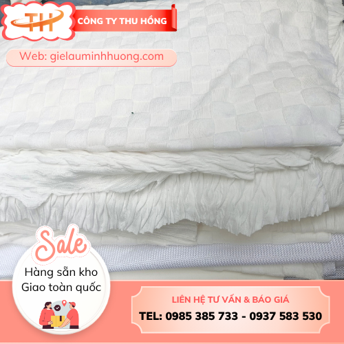 Vải lau trắng poly Vải lau trắng poly dùng trong cơ khí, sản xuất ô tô