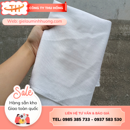 Vải lau trắng poly Vải lau trắng poly thấm nhanh cho mọi bề mặt