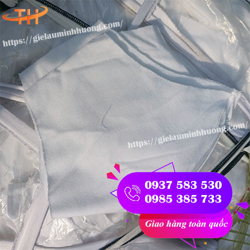 vải lau trắng thun cotton không bụi