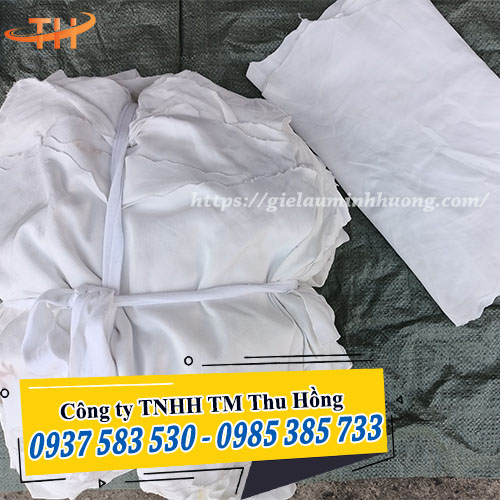 vải lau trắng trơn siêu thấm thun cotton