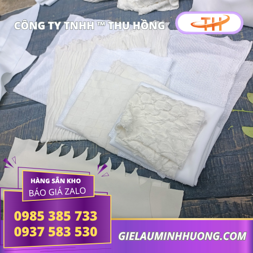 Vải trắng poly cắt miếng sẵn Vải trắng poly cắt miếng sẵn