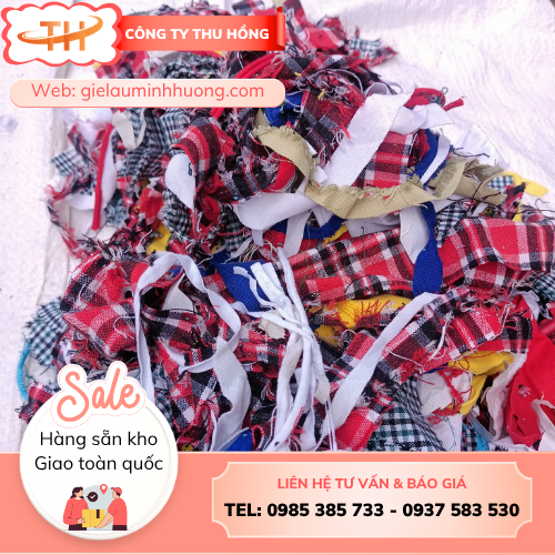 Vải vụn công nghiệp dồn bao cát  Vải vụn công nghiệp dồn bao cát đa dạng chất liệu