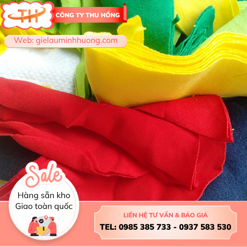 Vải vụn công nghiệp dồn bao cát  Vải vụn công nghiệp dồn bao cát tái chế tiện lợi