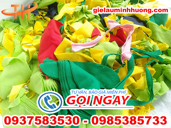 Vải vụn dồn bao cát giá sỉ nhiều màu