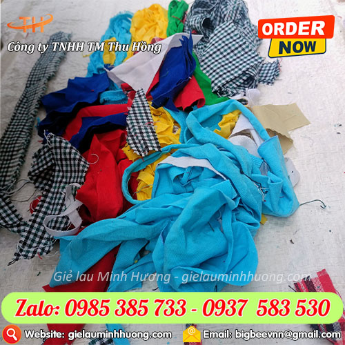 Vải vụn dồn làm ruột bao cát tiện lợi Vải vụn dồn làm ruột bao cát tiện lợi