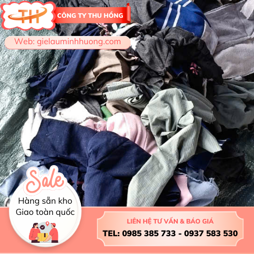 Vải vụn giẻ lau cân ký được ưa chuộng trong kho xưởng Vải vụn giẻ lau cân ký ngày càng được ưa chuộng trong kho xưởng