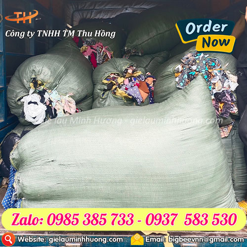 Vải vụn làm giẻ lau, dồn bao cát trong công nghiệp Vải vụn làm giẻ lau, dồn bao cát trong công nghiệp