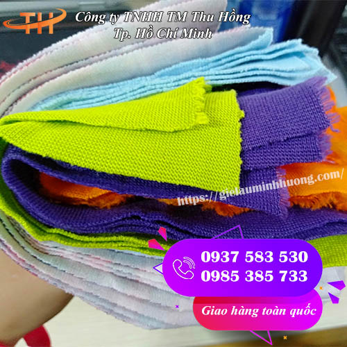 vải vụn lau máy không bụi đủ màu