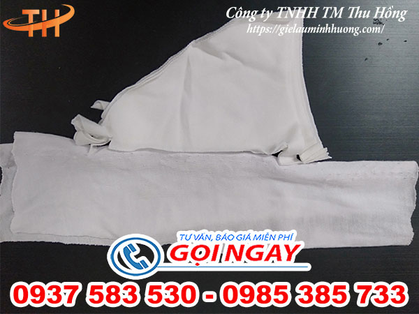 Vải vụn lau máy màu trắng