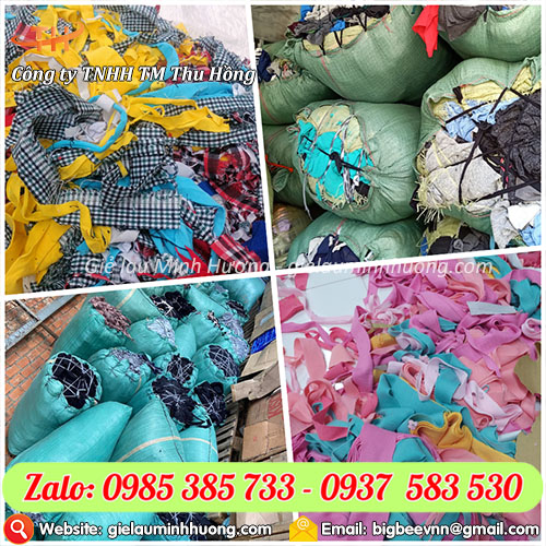 Vải vụn phế liệu đa dạng chất liệu, màu sắc