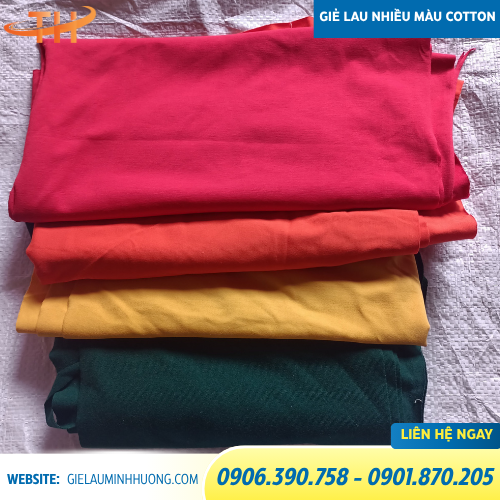 vải lau màu giá sỉ tốt vải lau màu cotton giá sỉ