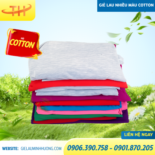 vải lau màu giá sỉ vải lau màu cotton