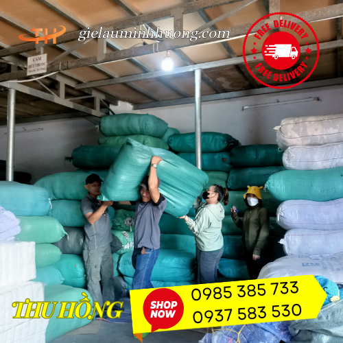 Xuất kho 20 bao vải lau  Xuất kho 20 bao vải lau
