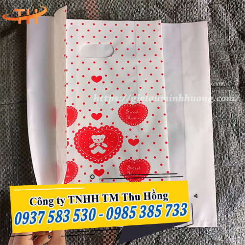 Xưởng chuyên sỉ túi PE trắng sữa in 1 mặt giá rẻ