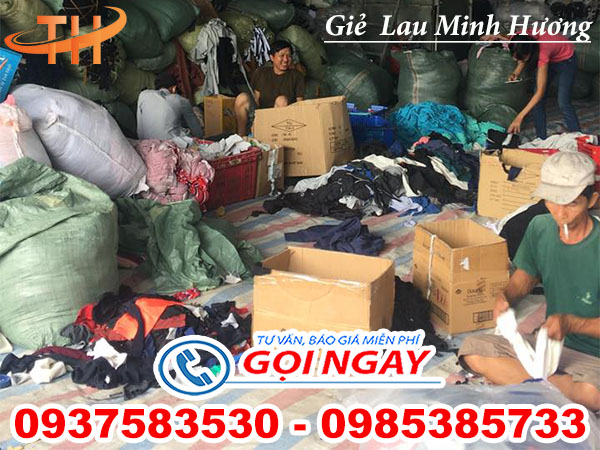 xưởng sản xuất vải vụn cotton của Thu Hồng