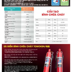 Bình Chữa Cháy Xe Đẩy Tomoken Khí CO2 24kg