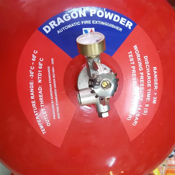 Bình Cầu Chữa Cháy Tự Động Bột ABC 8kg XZFTB8