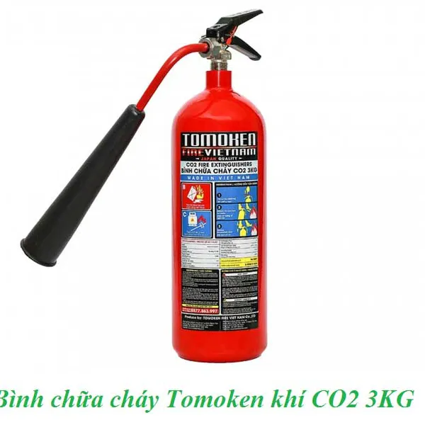 Bình Chữa Cháy Tomoken Khí CO2 3kg TMK-VJ-CO2/3KG