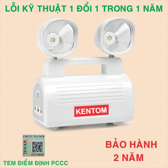 Đèn Chiếu Sáng Sự Cố Kentom kt403 Pin | Có Tem Kiểm Định BCA 