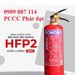 Bình Chữa Cháy Bột Khô ABC Hafico 2kg, HFP2