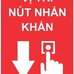 Biển Báo Vị Trí Nút Nhấn Khẩn PCCC Bằng Mica