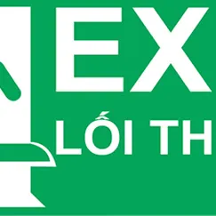 Bảng Exit Mica chỉ dẫn lối thoát hiểm