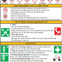 Biển Báo Nội Quy An Toàn Hóa Chất Bằng Mica